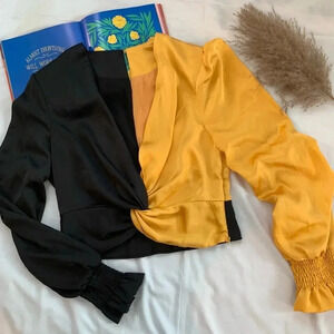 Black and Gold Blouse